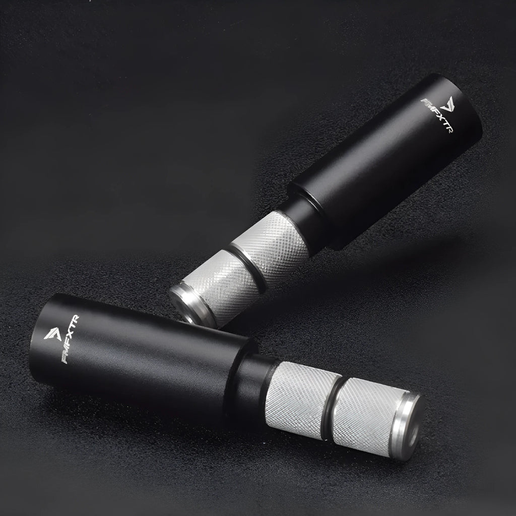 Aluminium alloy folding bicycle handlebar extender pair with 15-20mm adjustment range
