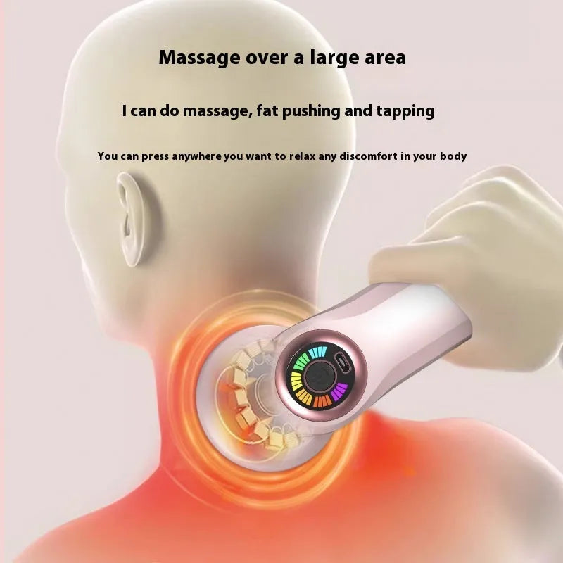 USB electric massager device in black, pink or white colours for cervical spine, waist, back and leg muscle relief