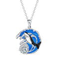 Shark pendant necklace with copper electroplated finish and cross chain design