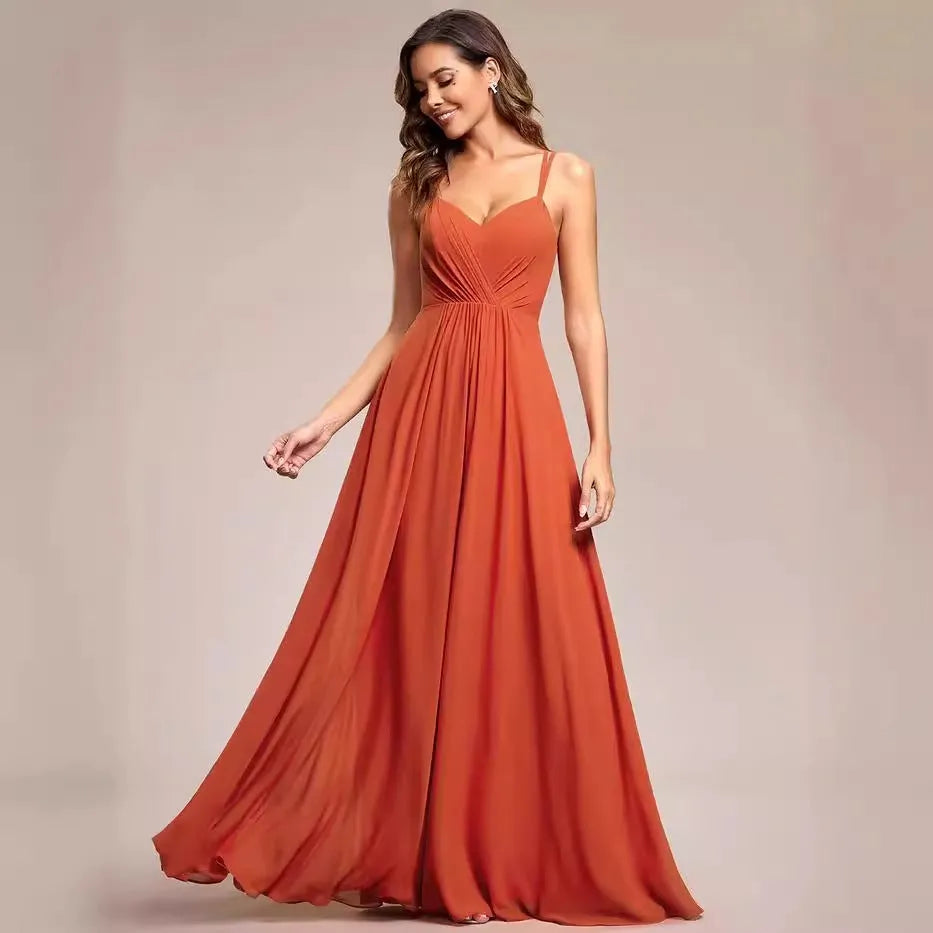 Women's sleeveless A-line pleated dress with sling neckline in light green colour