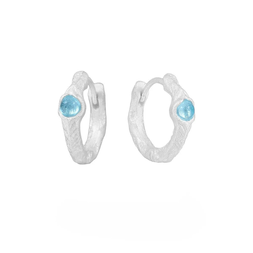 925 silver geometric ear clip with circular design in burnt silver finish