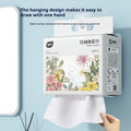 Disposable soft towel roll on hanging removable holder with 100 sheets