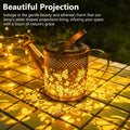 Solar-powered wrought iron butterfly kettle garden light with LED illumination