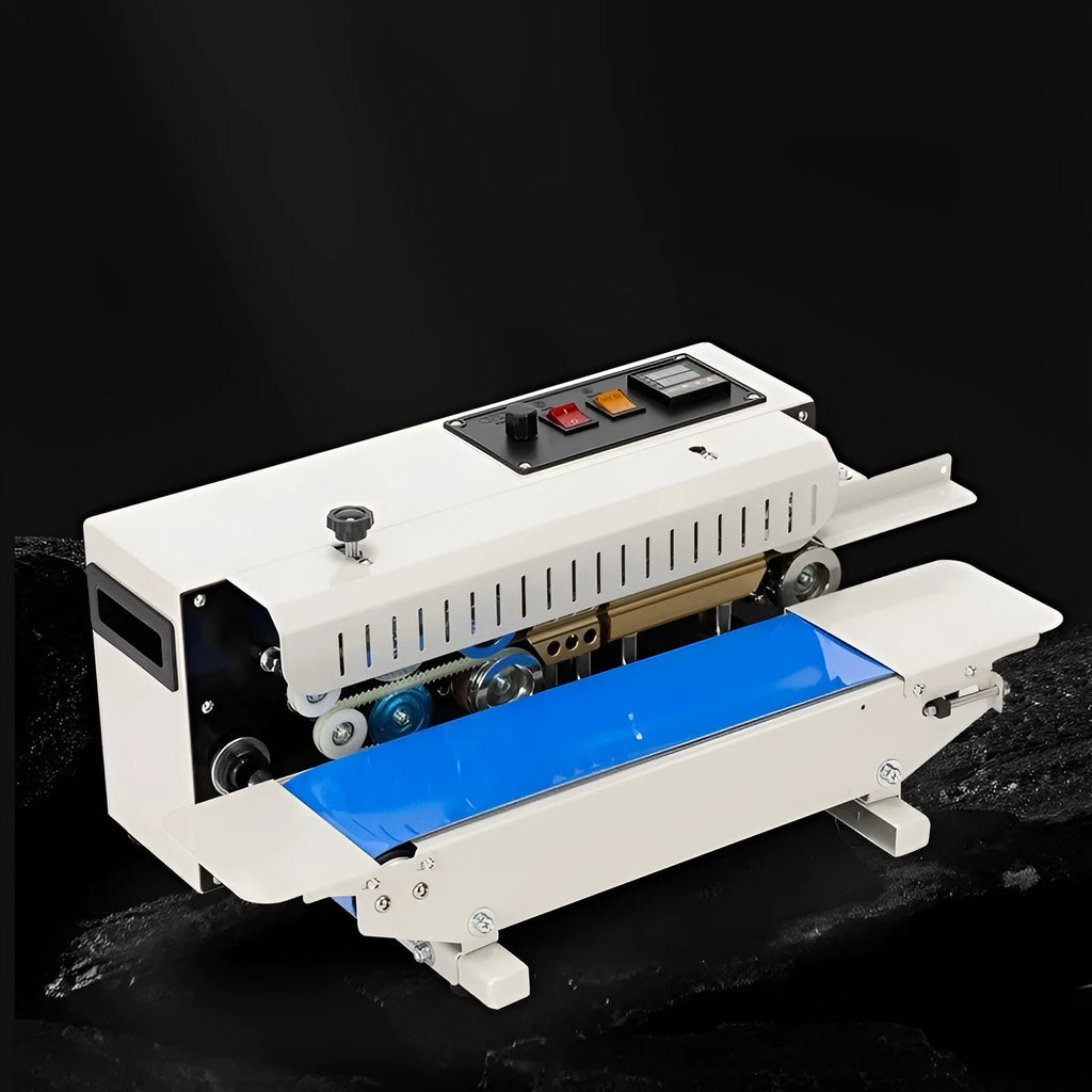 Mini handheld steel sealing machine with date printing function for plastic bag packaging
