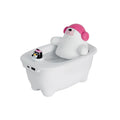 White creative air humidifier with 550ml tank and USB cable for home and office use