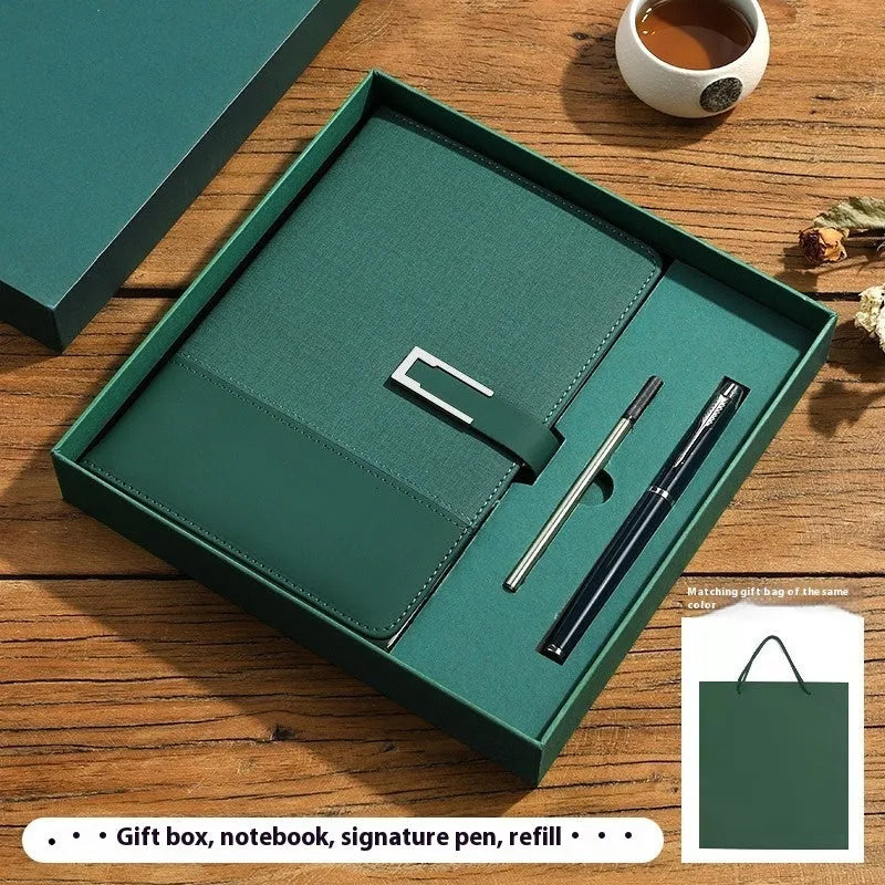 A5 soft pu leather notebook in business brown colour with wood-free paper pages