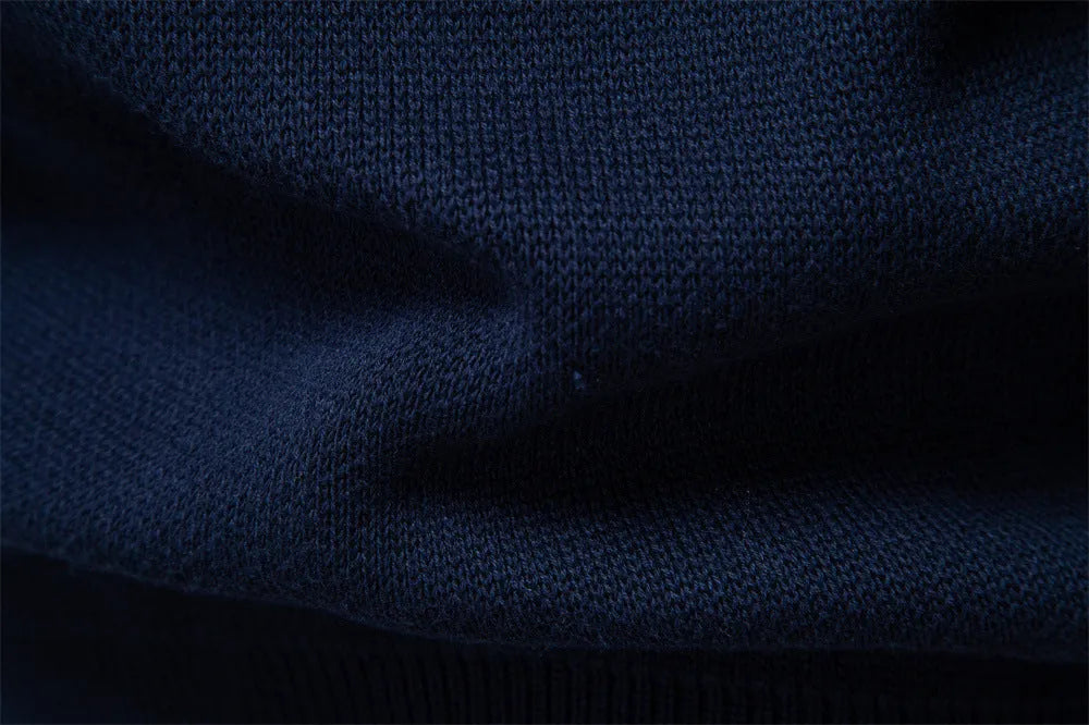 Apricot men's slim fit cotton zipper knitted sweater jacket against a plain background