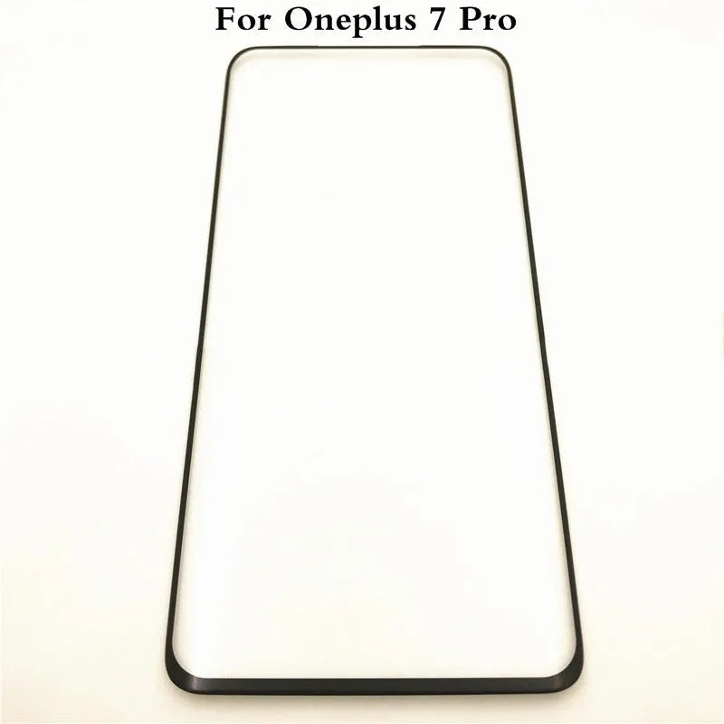 OnePlus 7 Pro glass touch screen replacement with logo and OCA adhesive