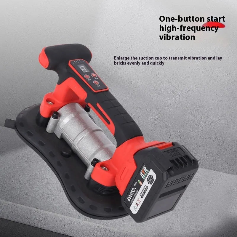 21V tile laying machine with automatic pasting system for ceramic and porcelain tiles