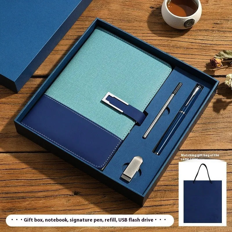 A5 soft pu leather notebook in business brown colour with wood-free paper pages