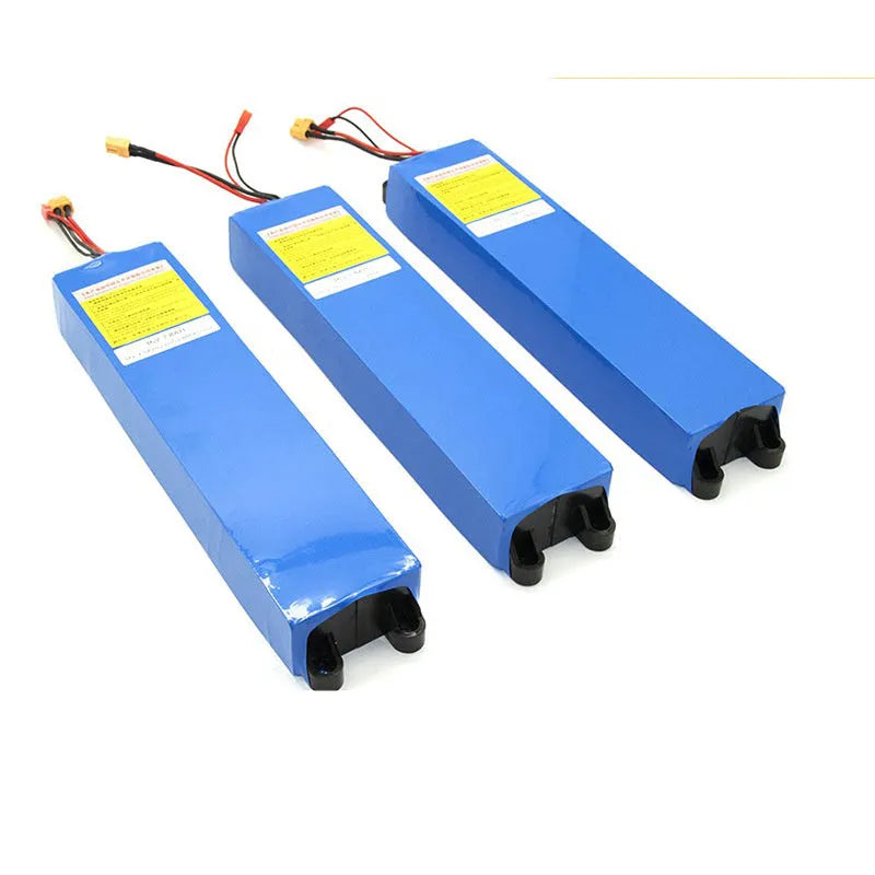 36V lithium battery pack for electric scooter replacement with capacity options shown
