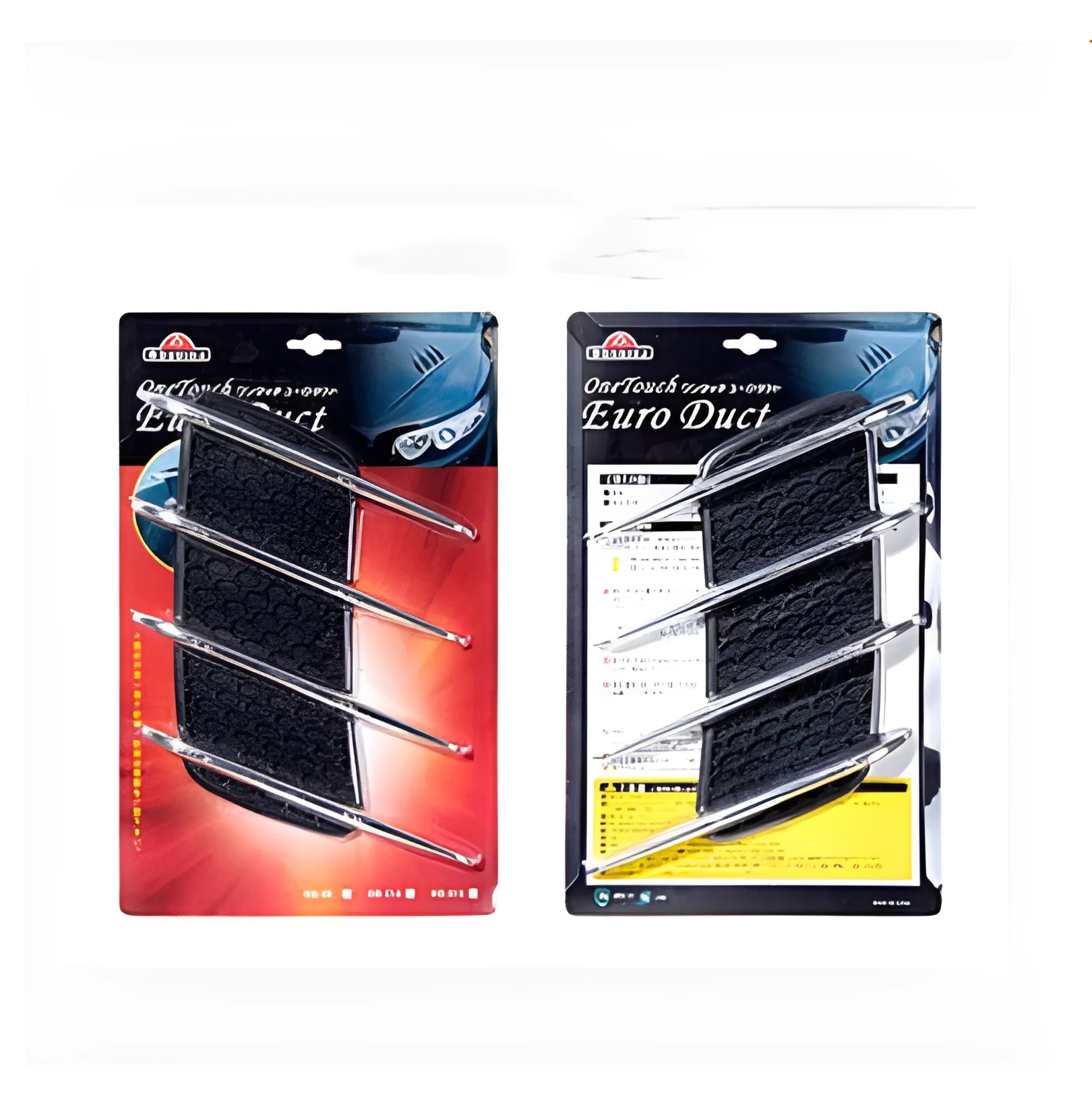 Black shark gill air outlet car body sticker 180x270x20mm with electroplated finish