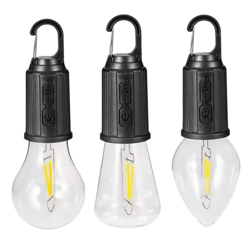 Outdoor solar camping lantern with hooks and tungsten lamp, 12 to 16 hour light