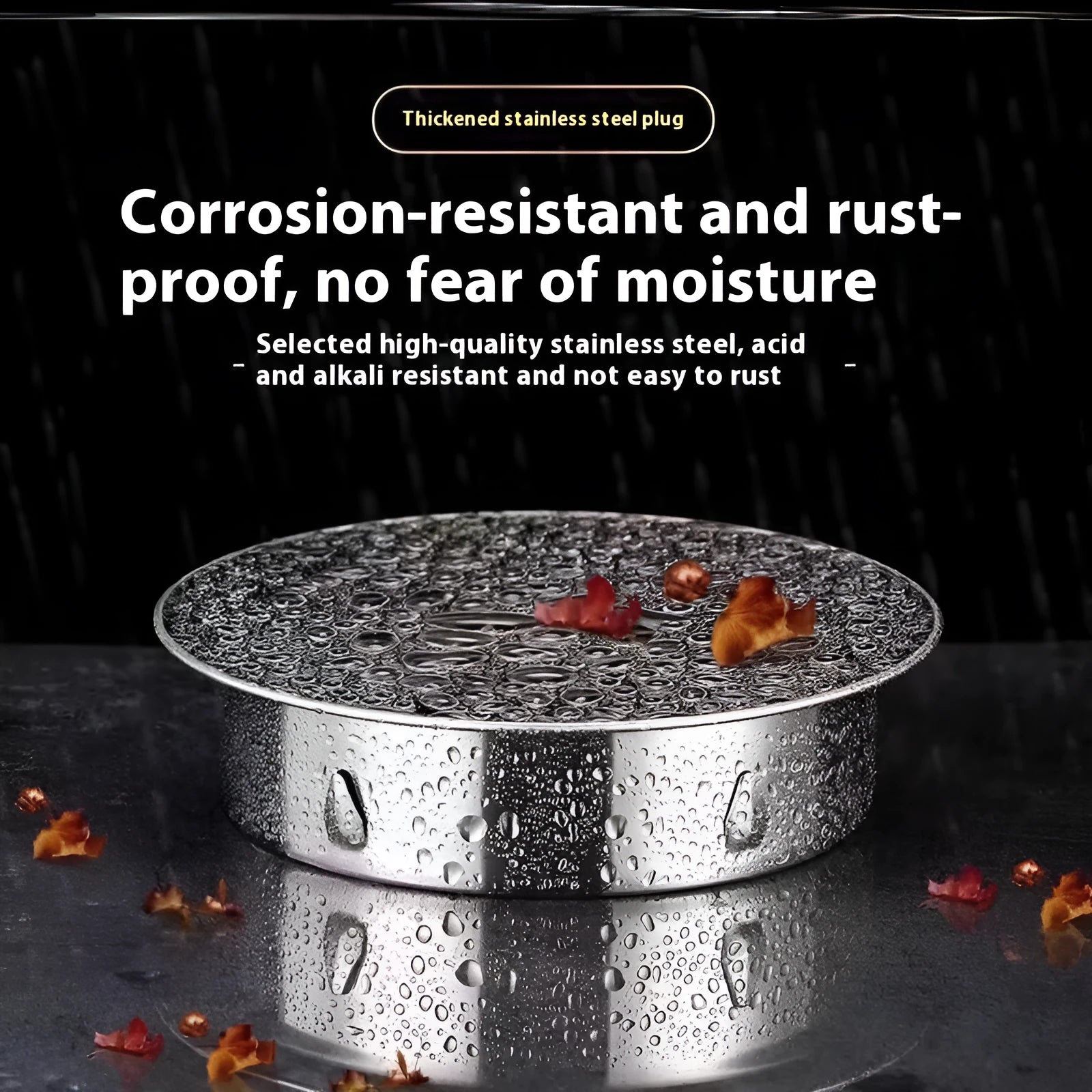Stainless steel floor drain deodorant seal cover with modern design for bathroom and kitchen drainage