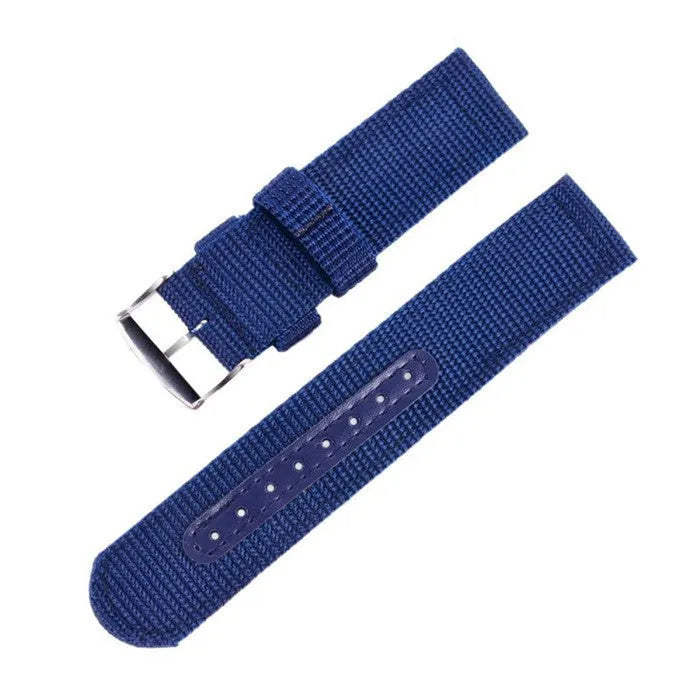 Waterproof canvas watch band, 1.4mm thick, NATO 18mm 20mm 22mm 24mm, Black Blue Brown Green