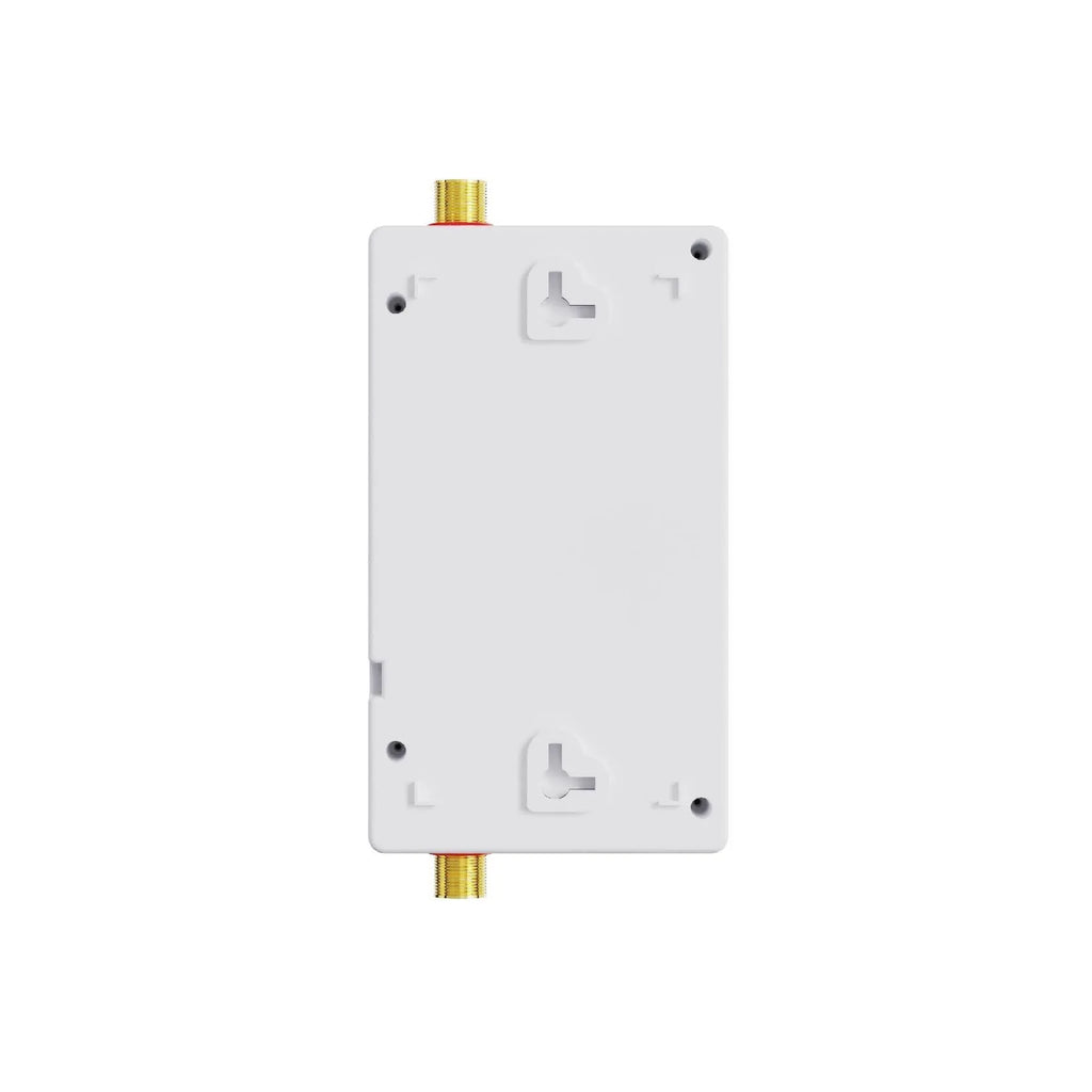 Quick-heating household water heater with LED touch screen display in silver finish