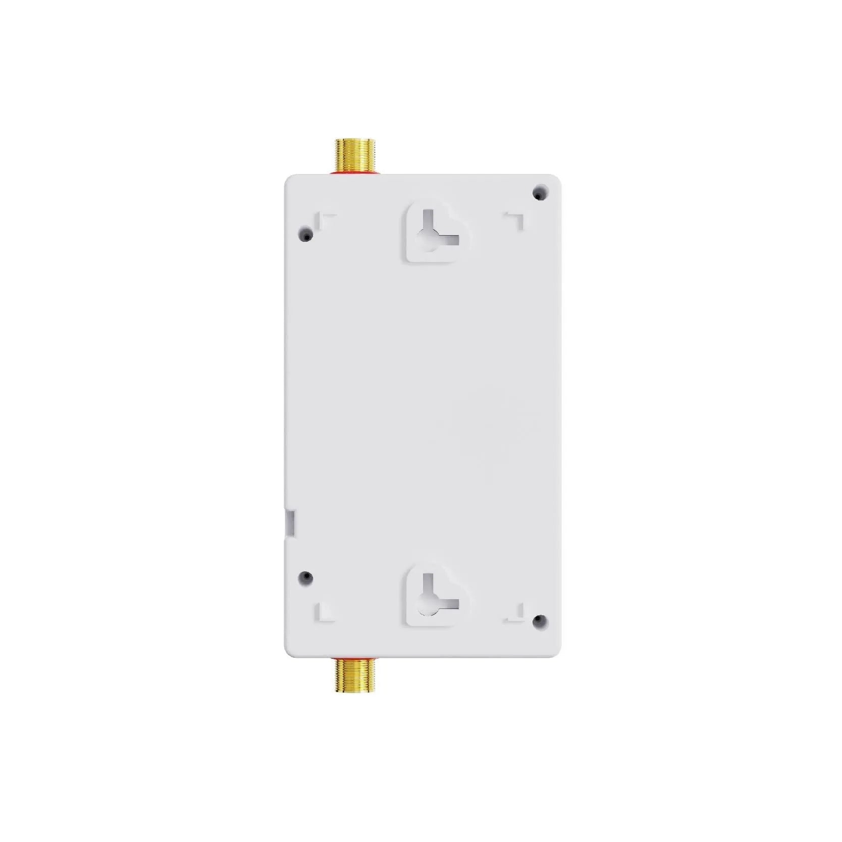Quick-heating household water heater with LED touch screen display in silver finish