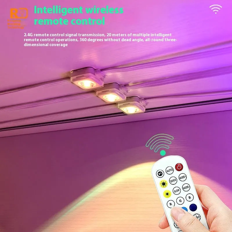 Planets outdoor eaves light string with remote control showing planetary modelling and weatherproof construction