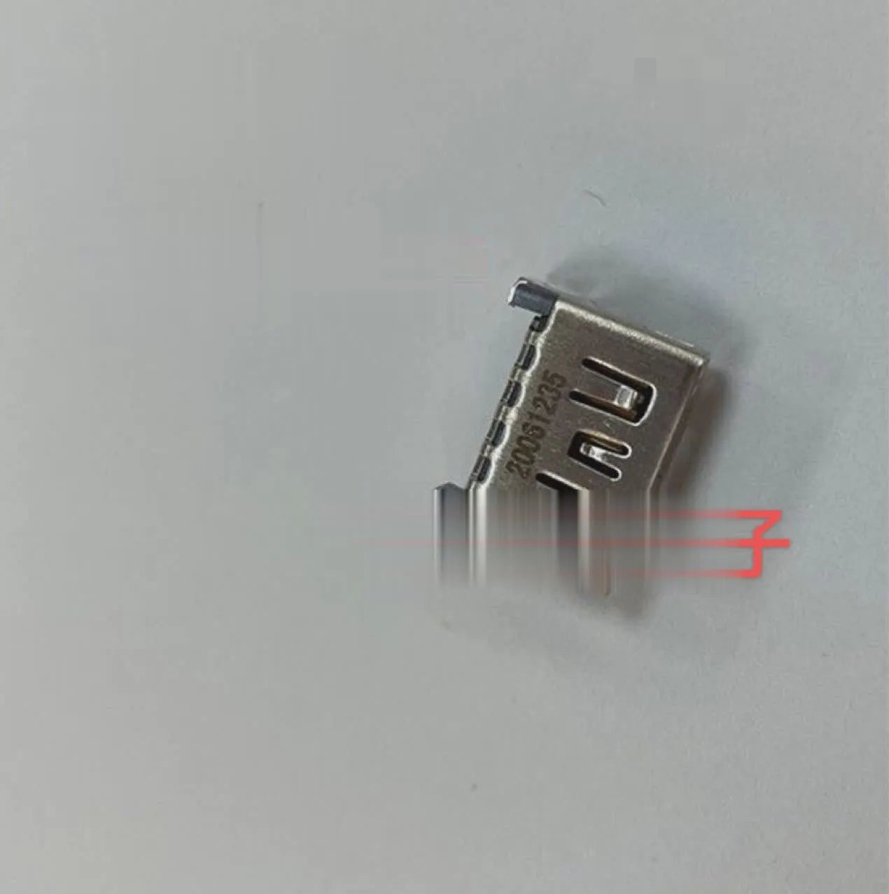 Silver HDMI host socket connector for game console port replacement