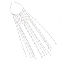 Gold mesh hair band with rhinestone decoration and tassel detail for formal hairstyles