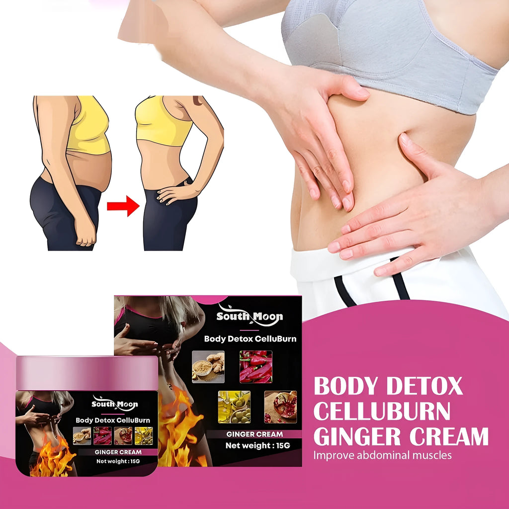 15g tube of Ginger Body Thigh Slimming Tightening Cream with olive oil and hyaluronic acid