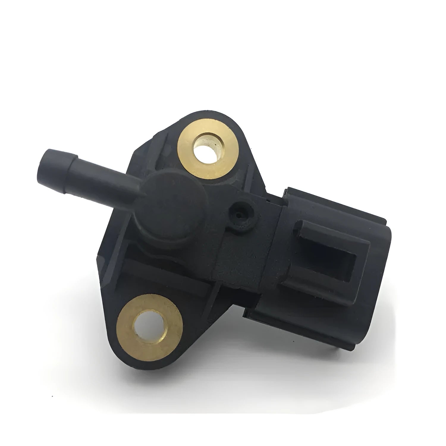 Black intake pressure sensor for Ford and Lincoln vehicles with electrical connector
