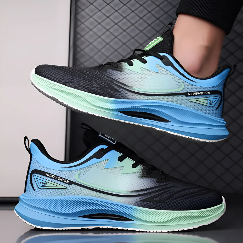 Men's lightweight mesh casual shoes in various colours with rubber soles