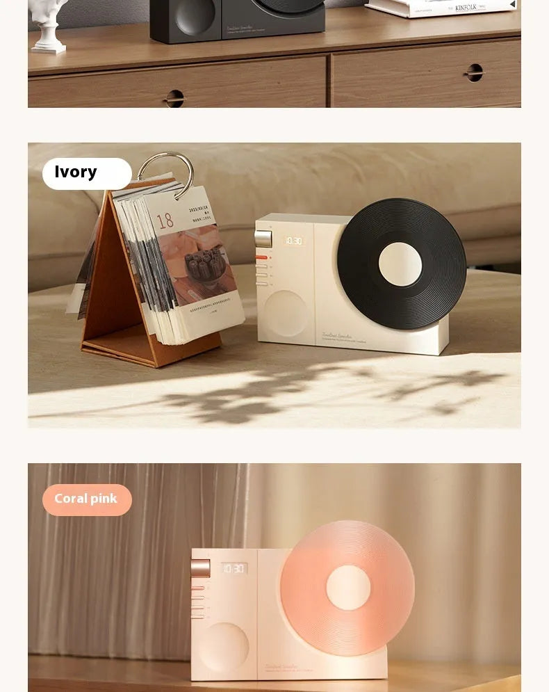 Mini portable Bluetooth speaker in Obsidian Black colour with USB charging port