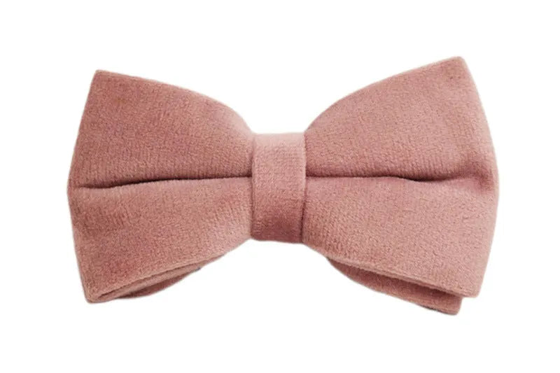 Light purple dog collar with pink velvet fabric shown in multiple size options