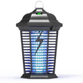 Black outdoor UV mosquito catcher with electric shock grid for garden areas up to 61 square metres