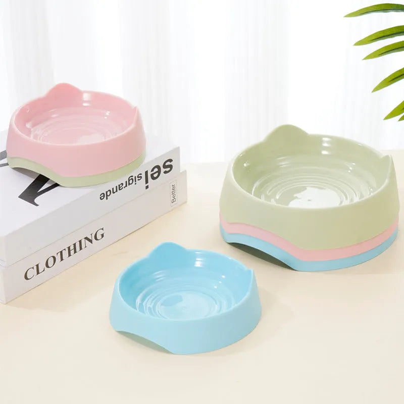 Ceramic dog slow feeder puzzle bowl in blue, green or pink colours for small medium large breed puppies