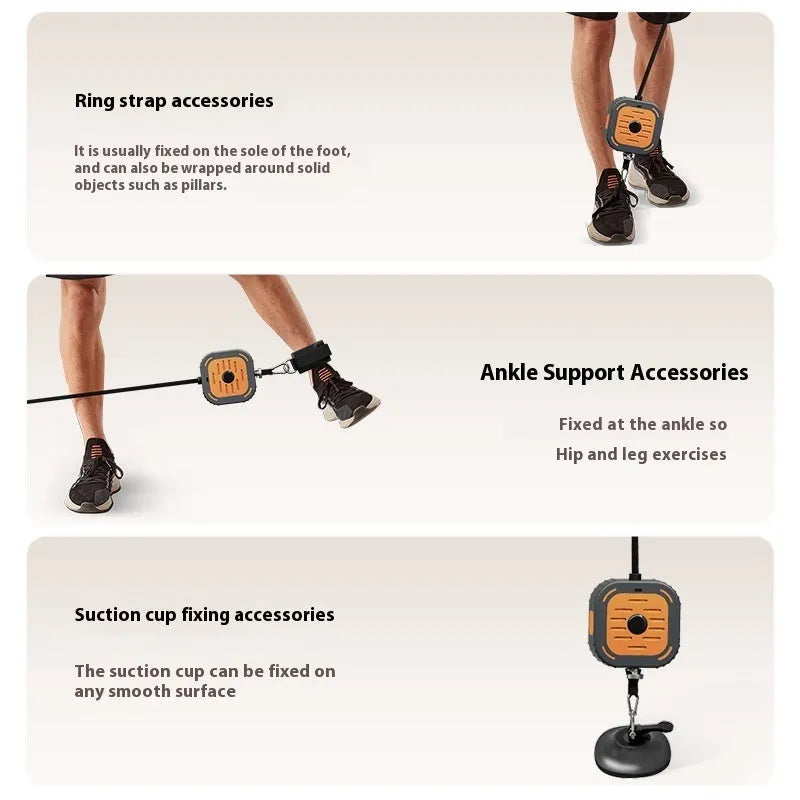 Power pump chest expander strength training equipment in vibrant orange with adjustable resistance system