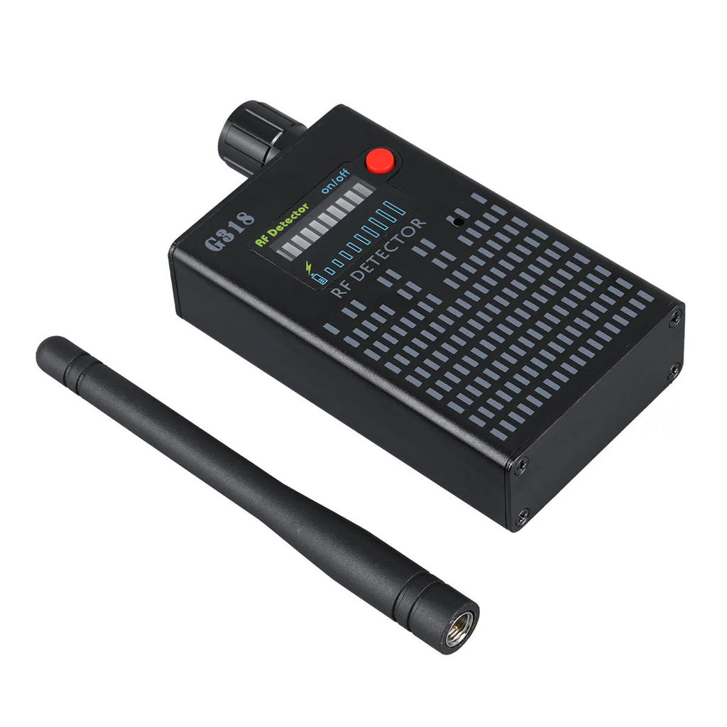 Black G318 anti-theft hidden camera detector made from aluminium alloy
