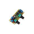 Front stage bass boost board with 78x32mm FR-4 fibreglass PCB and mounting holes