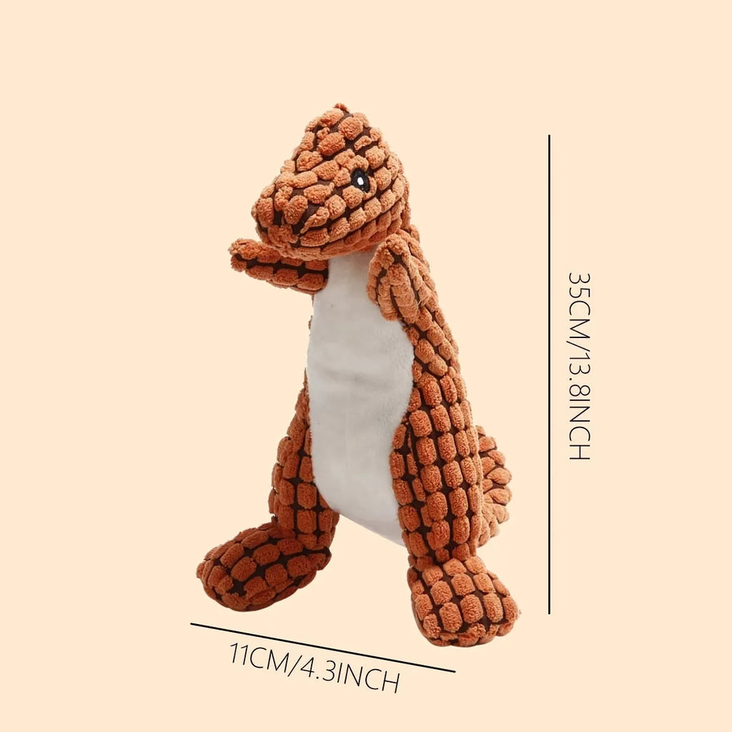 Sound-producing dog toy for biting resistance in grey, green, and orange colour options