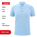 Ice silk polo shirt in multiple colours with short sleeves and advertising logo pattern