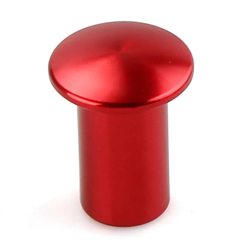 Aluminium alloy handbrake cap in gold, silver, black, blue, and red colour options