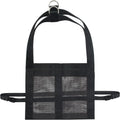 Black woven fabric sling for weighing calves and large dogs, shown with four attachment loops.