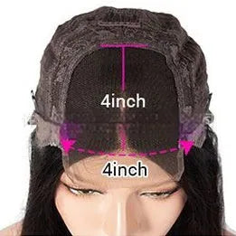 Real human hair lace front wig with gradient colour on a mannequin head, showcasing the natural hairline.