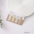 Morandi series magnetic colour block bookmarks set of 4 with minimalist design