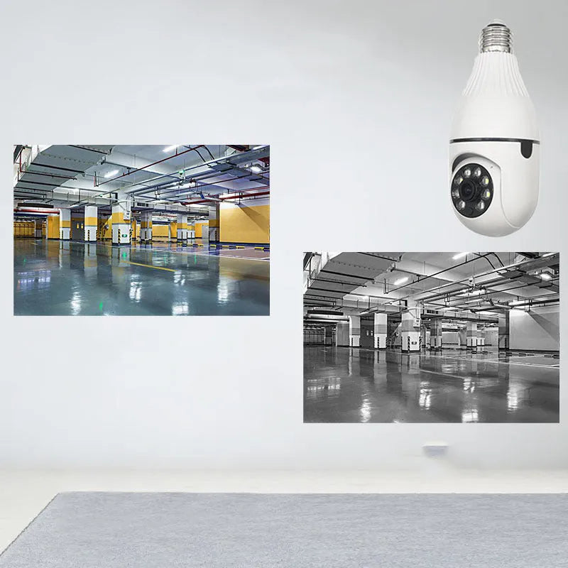 Minions-themed wireless indoor security camera on a white background.