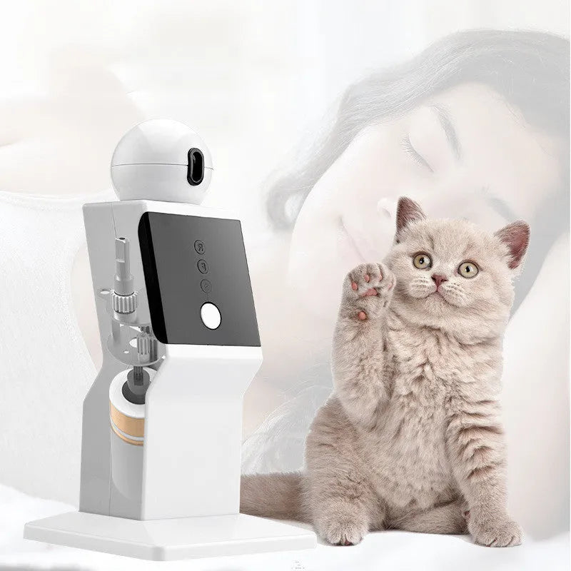 ABS interactive cat toy robot with 800mA battery, 300 hour life, and 6-8 hour use time