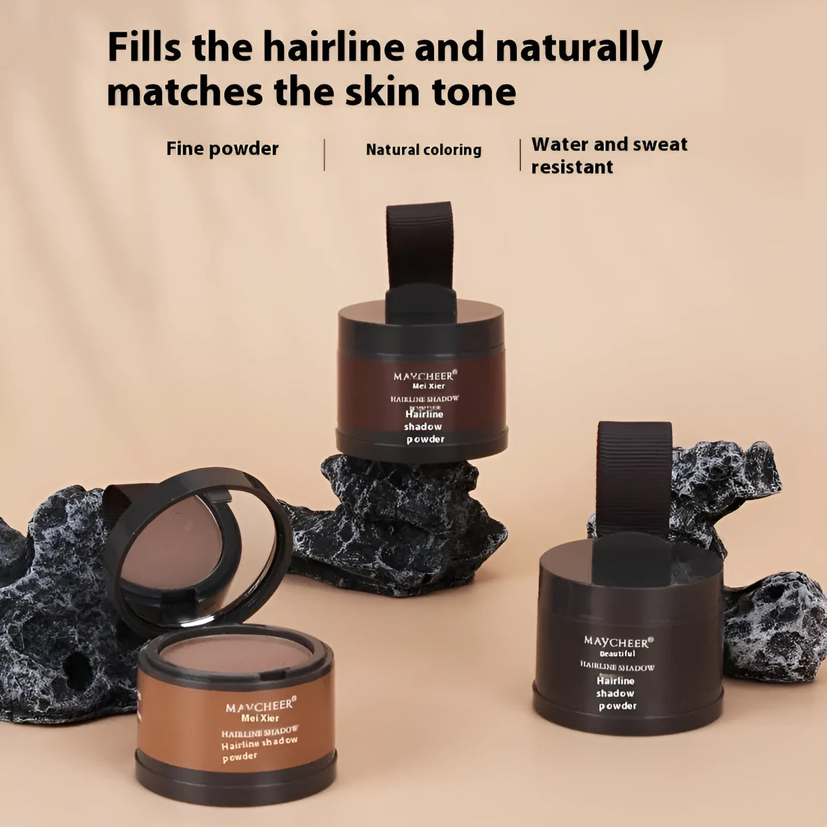Hairline repair sculpting contour powder in five shades for mixed skin types
