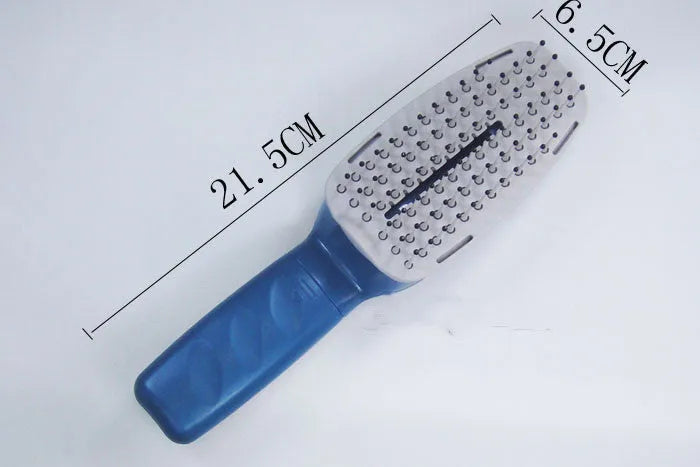 White electronic pet comb with negative ion and active oxygen technology, removable brush head, and 78 teeth.