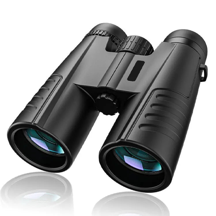 Black 12x42 binoculars with high power HD view for outdoor sport and travel