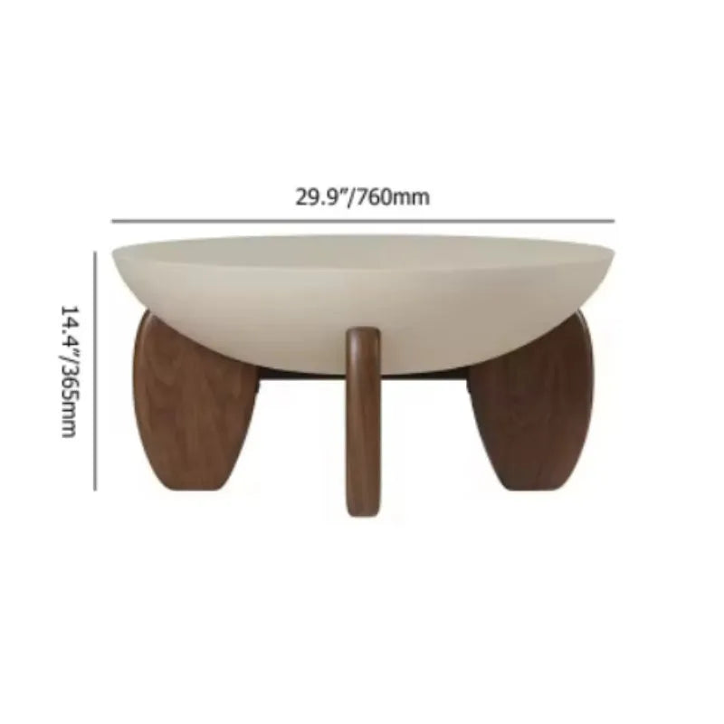 White solid wood adjustable height coffee table with storage compartment