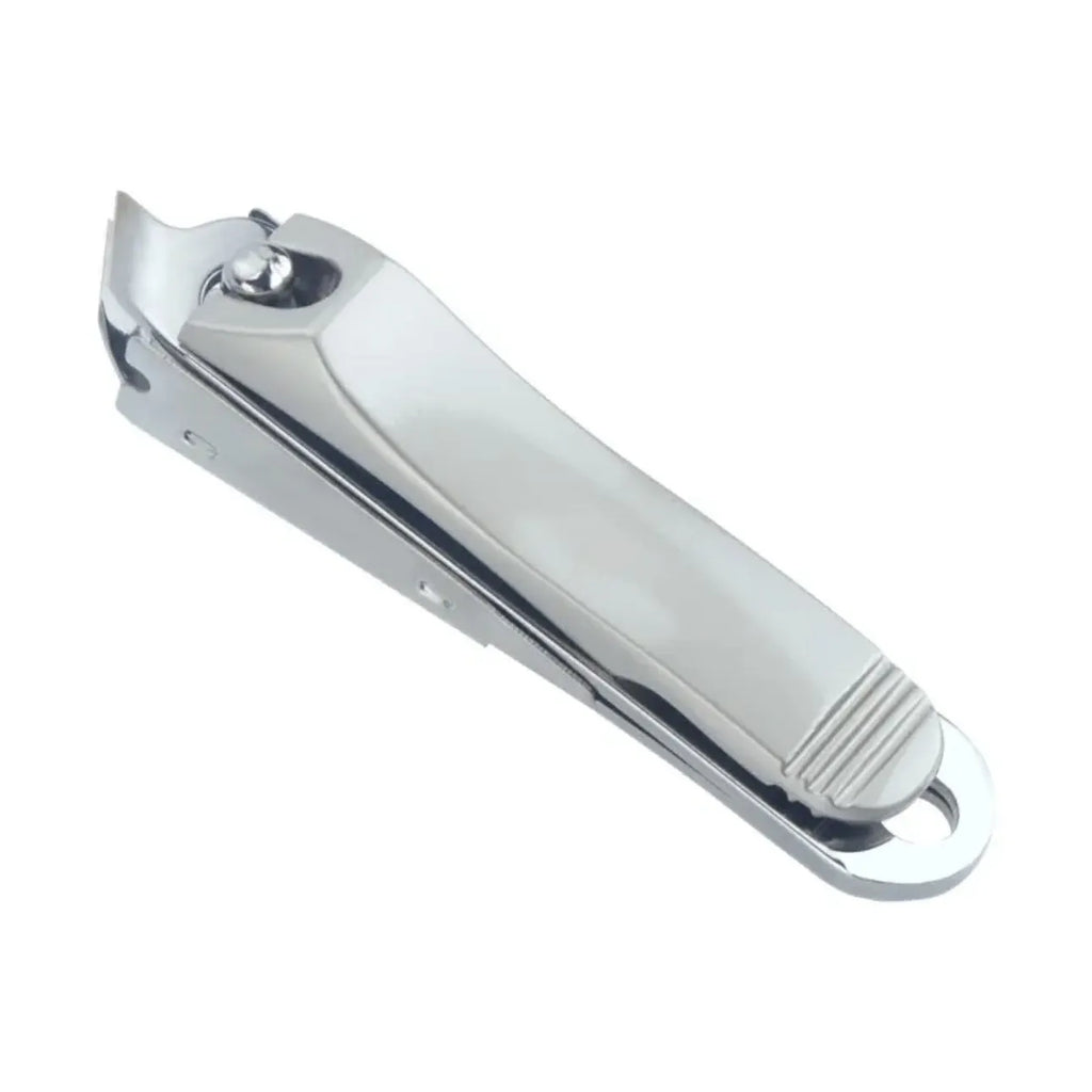 Portable nail maintenance kit with stainless steel tools in brown, white, and green colour options