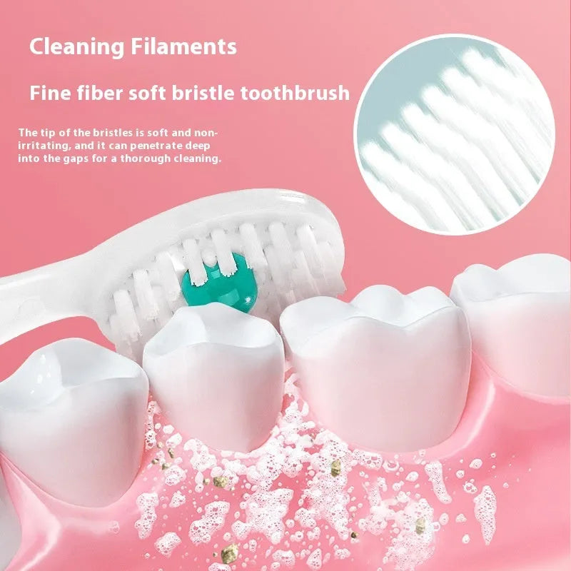 Box of 20 disposable bead toothbrushes with pre-pasted heads for travel and convenience