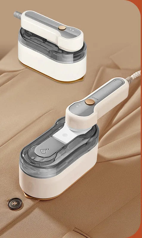 Gray handheld garment steamer pressing machine with 1200W power and aluminium lining