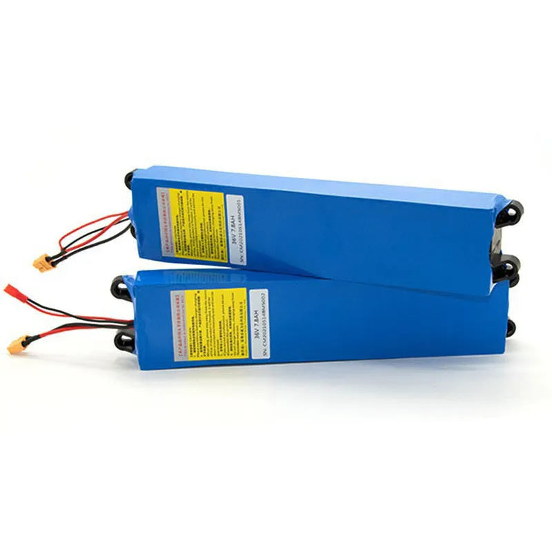 36V lithium battery pack for electric scooter replacement with capacity options shown